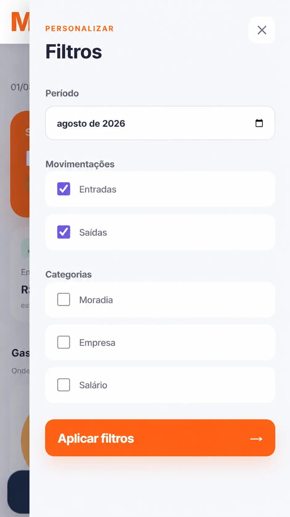 Registro de movimentações pelo WhatsApp